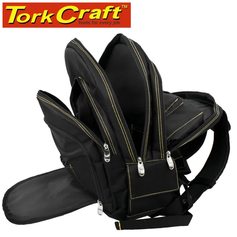 TORK CRAFT TOOL & LAPTOP BACKPACK BLACK RUBBER FEET 46 X 20 X 45CM TORK CRAFT TC991087