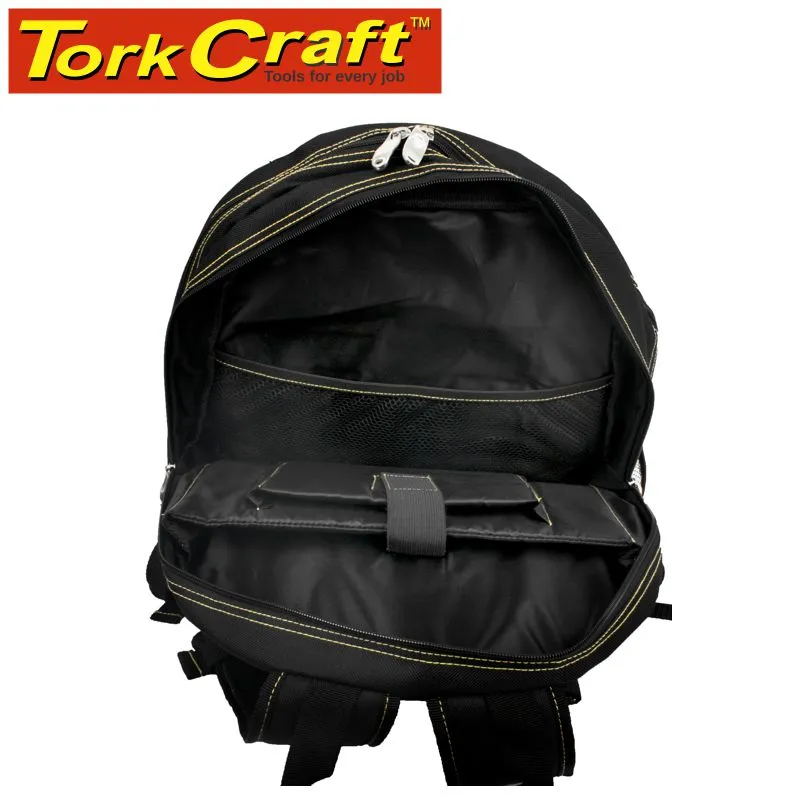 TORK CRAFT TOOL & LAPTOP BACKPACK BLACK RUBBER FEET 46 X 20 X 45CM TORK CRAFT TC991087