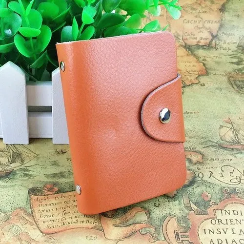 Tracking service 100% Genuine leather card holder , Wholesale card case wallet cc05