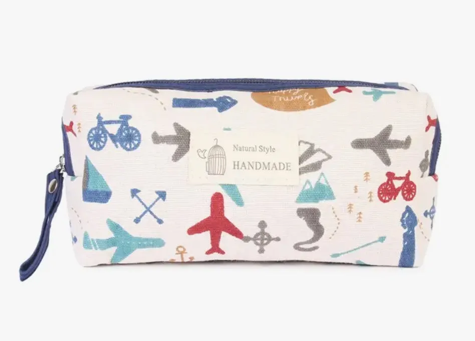 Travel Print Cosmetic Bag - #5382