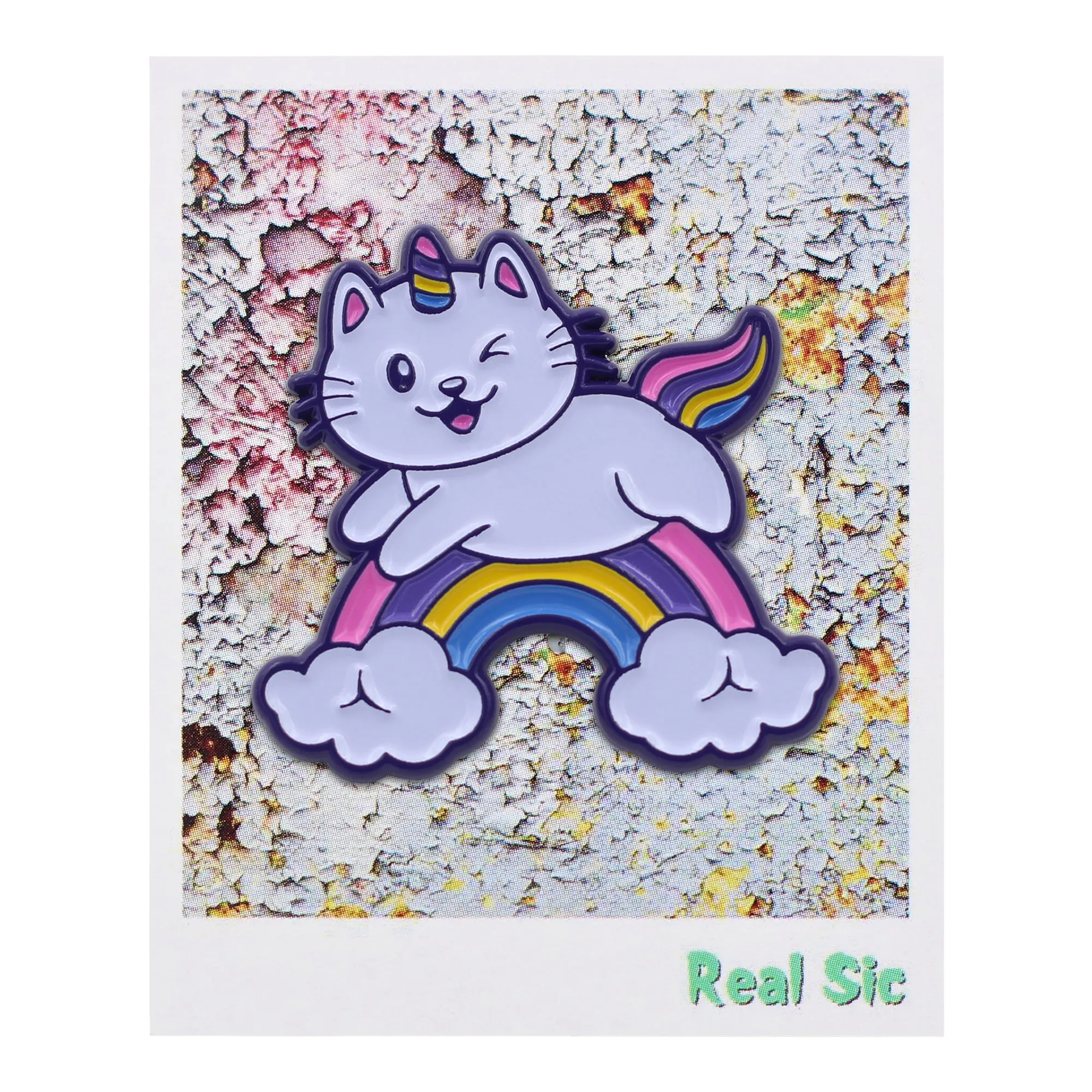 Unicorn Cat Kitty Rainbow Pin - Kawaii Cute Cat Lapel Pins