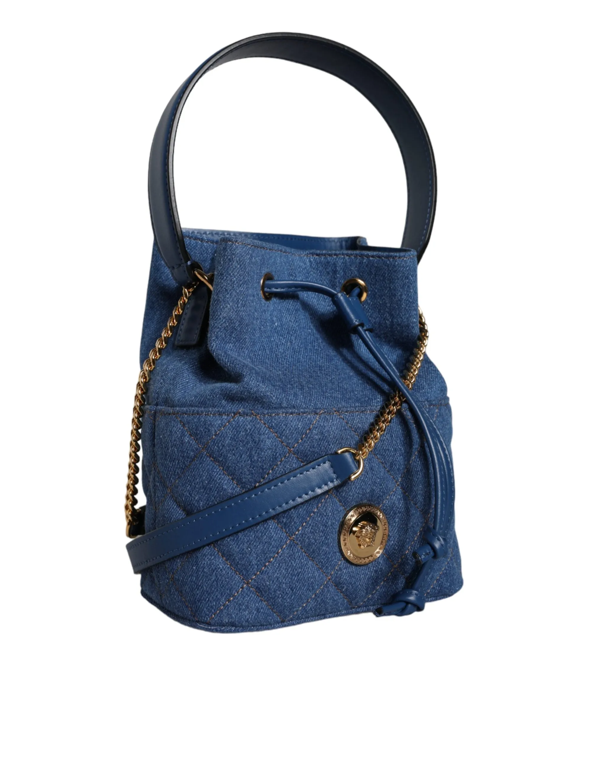 Versace Denim Sack Bag Signature Youth