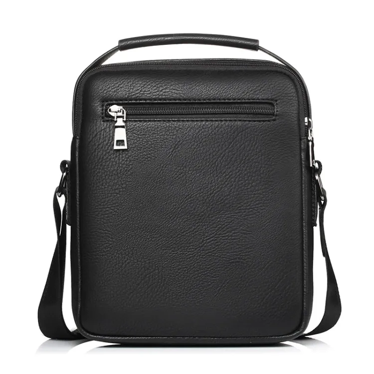 WEIXIER 18062 Multifunctional Men Business Handbag Crossbody Bag Single Shoulder Bag (Black)