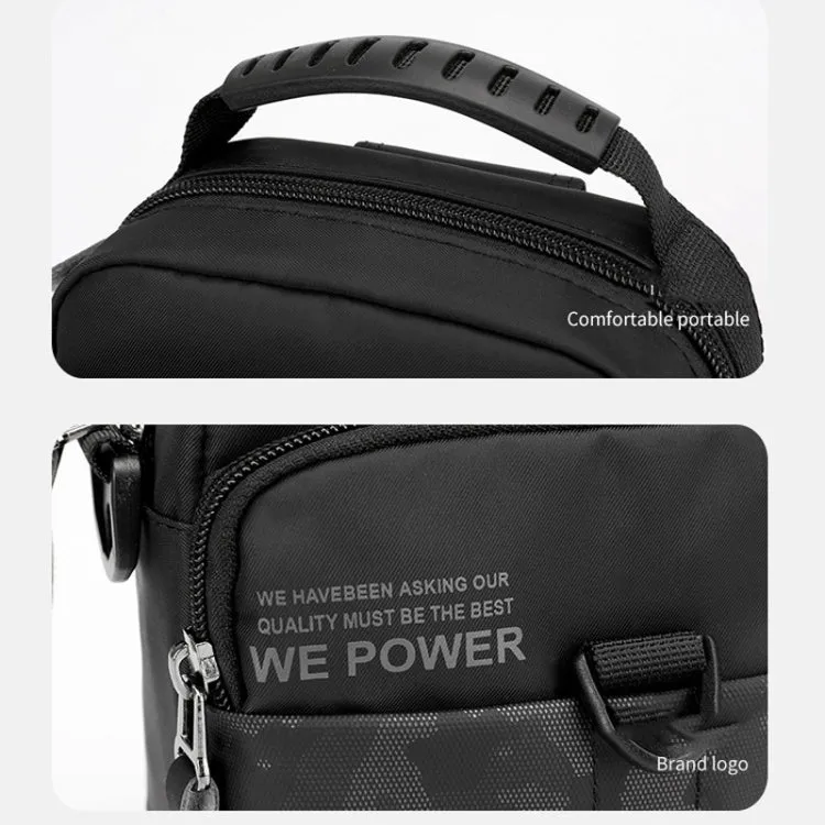 WEPOWER Men Light Sports Shoulder Small Bags(Black)