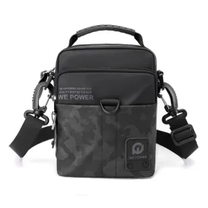 WEPOWER Men Light Sports Shoulder Small Bags(Black)