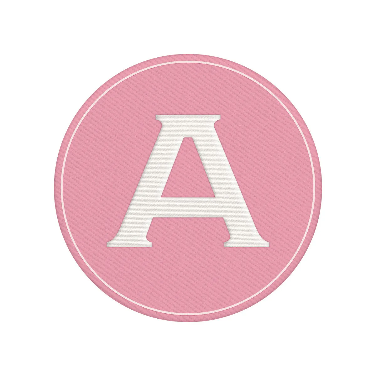 Woven Monogram Pink Patch