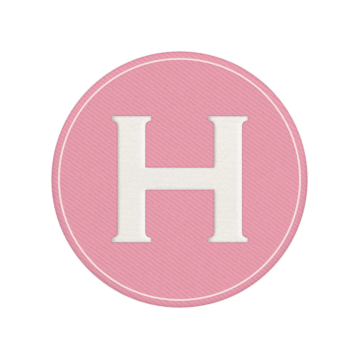 Woven Monogram Pink Patch