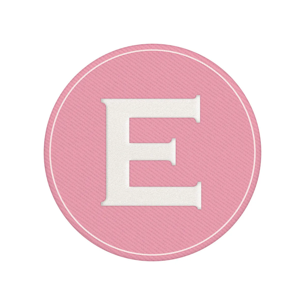 Woven Monogram Pink Patch