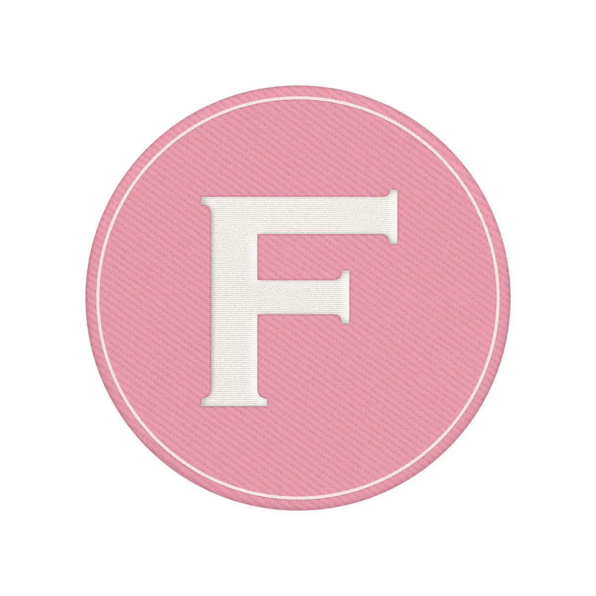 Woven Monogram Pink Patch