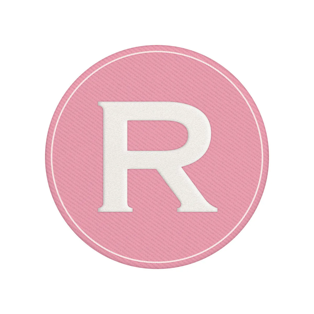 Woven Monogram Pink Patch