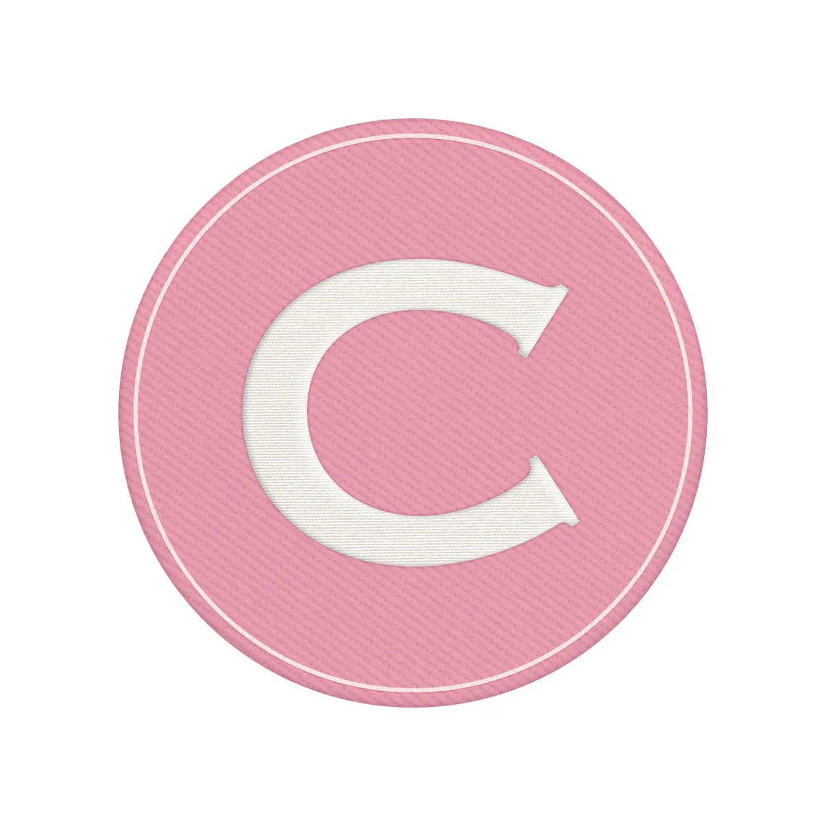 Woven Monogram Pink Patch